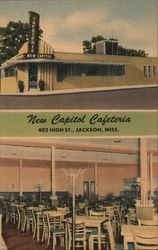 New Capitol Cafeteria Jackson, MS Postcard Postcard Postcard