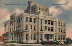 Lauderdale Country Court House Postcard