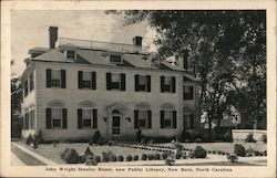 John Wright Stanley House, Now Public Library Postcard