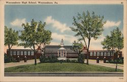 Wanesboro High School Postcard