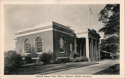 United States Post Office Cheraw, SC Postcard Postcard Postcard