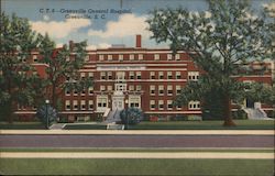 Greenville General Hospital, Thoroughly Modern-300 Beds Postcard
