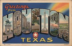 Greetings from Houston, Texas Postcard Postcard Postcard