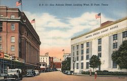 San Antonio Street, Looking West Postcard