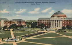 Central Campus Quadrangle, Southern Methodist University Dallas, TX Postcard Postcard Postcard