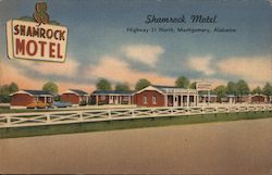 Shamrock Motel Montgomery, AL Postcard Postcard Postcard