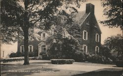 Public Library Newtown, CT Postcard Postcard Postcard