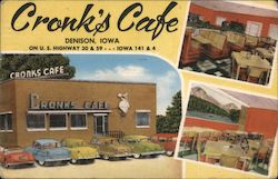 Cronk's Cafe Denison, IA Postcard Postcard Postcard