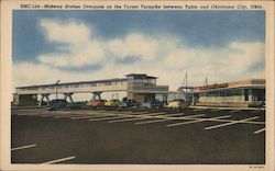 Midway Station Overpass on the Turner Turnpike Between Tulsa and Oklahoma City Postcard