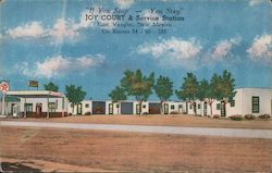 Joy Court & Service Station East Vaughn, NM Postcard Postcard Postcard