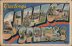 Greetings from Saratoga Springs, New York Postcard