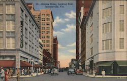 Adams Street, Looking East Postcard