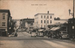 Main Street Athol, MA Postcard Postcard Postcard