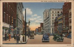 Elm Street Looking North Postcard