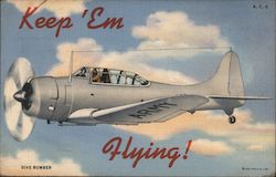 Dive Bomber - Keep 'Em Flying! Postcard