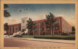 Exterior View of Goodyear Research Laboratory Postcard