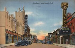 Broadway Long Branch, NJ Postcard Postcard Postcard