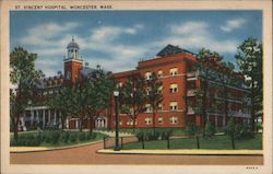 St. Vincent Hospital Worcester, MA Postcard Postcard Postcard