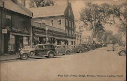 West Side of Main Street Windsor, VT Postcard Postcard Postcard