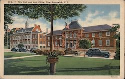 City Hall and Post Office New Brunswick, NJ Postcard Postcard Postcard