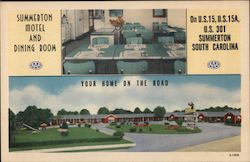Summerton Motel and Dining Room Postcard
