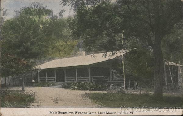 Main Bungalow, Wynona Camp, Lake More Fairlee Vermont