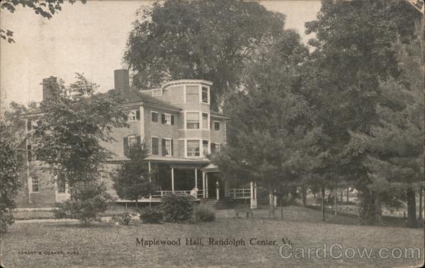 Maplewood Hall Randolph Center Vermont