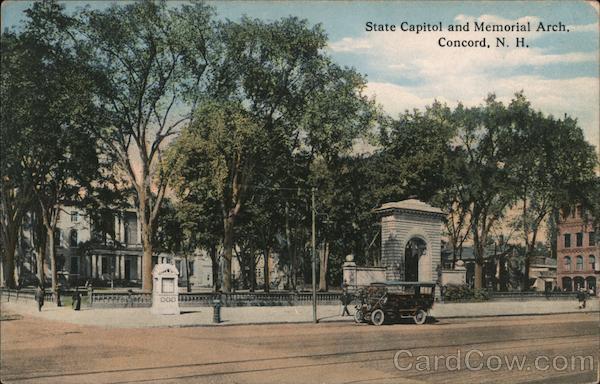 State Capitol and Memorial Arch Concord New Hampshire
