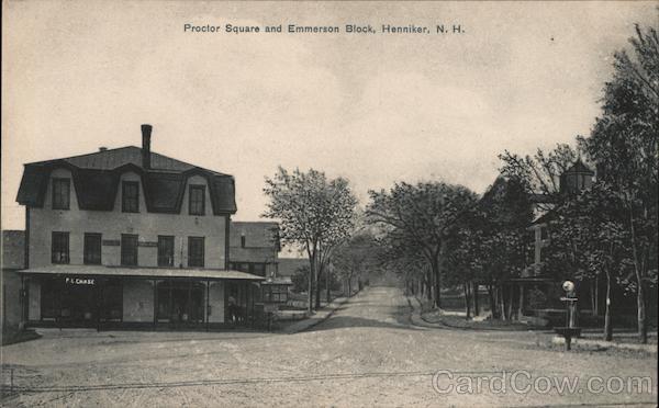 Proctor Square and Emmerson Block Henniker New Hampshire