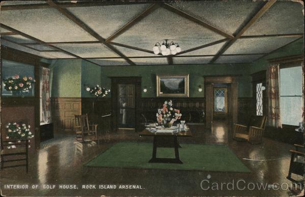 Interior of Golf House, Rock Island Arsenal Illinois