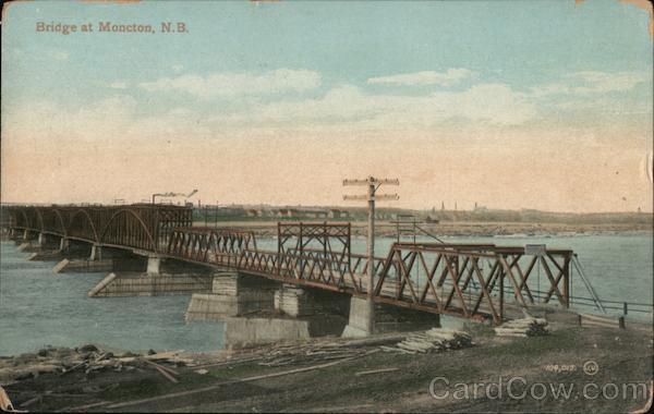 Bridge at Moncton NB Canada New Brunswick
