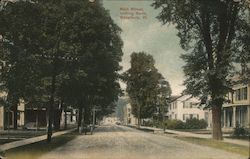 Main Street looking North Postcard