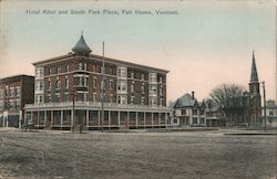 Hotel Allen and South Park Place Postcard