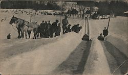 Winter Sports, Woodstock Inn Postcard