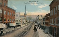 Main Street from Putnam House Postcard