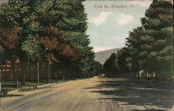 Park St. Brandon, VT Postcard Postcard Postcard