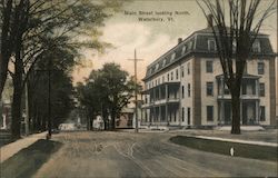 Main Street Looking North Postcard
