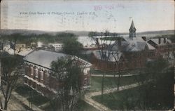 View from Tower of Phillips Church Postcard