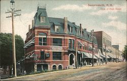 View of High Street Somersworth, NH Postcard Postcard Postcard