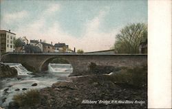 Hillsboro Bridge, N.H, New Stone Bridge Postcard