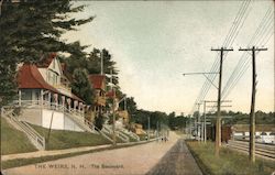 The Boulevard Weirs Beach, NH Postcard Postcard Postcard