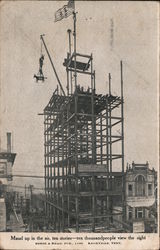 Maud Up in the Air, Ten Stories - Ten Thousand People View the Sight Postcard