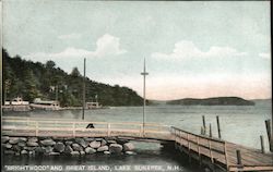 "Brightwood" and Great Island Sunapee, NH Postcard Postcard Postcard