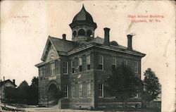High School Building Postcard