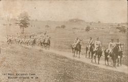 1st Regt. Entering Camp, Bolivar Heights West Virginia Postcard Postcard Postcard