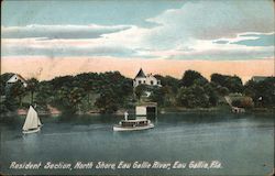 Resident Section, North Shore, Eau Grille, Eau Grille River Postcard
