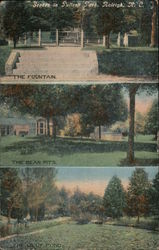 Scenes in Pullen Park Raleigh, NC Postcard Postcard Postcard