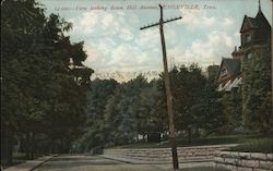 View Looking Down Hill Avenue Postcard