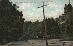 View Looking Down Hill Avenue Knoxville, TN Postcard Postcard Postcard