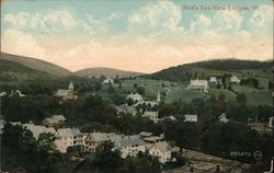 Bird's Eye View Ludlow, VT Postcard Postcard Postcard